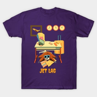 Funny sloth lying jet lagged in the office T-Shirt